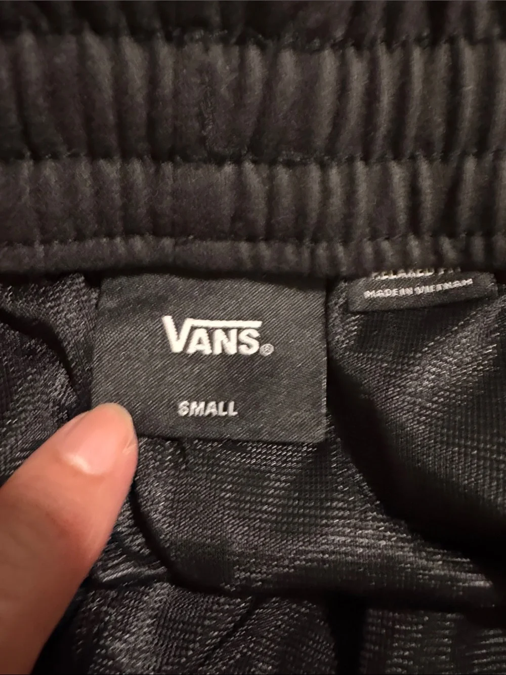 Vans Relaxed Fit Elastic Board Shorts Black Beach Resort Wear Vacation-S